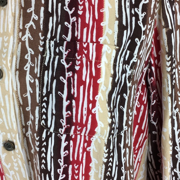 Alfred Dunner Print Button Down Top Shirt Size 8 - Picture 13 of 13